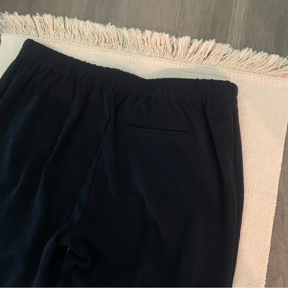 New Zara Women's Pull On Navy Trousers Jogger Style Pants with Elastic Waistband - Picture 10 of 10